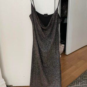 Glitter Mini Cowl-neck dress from Urban